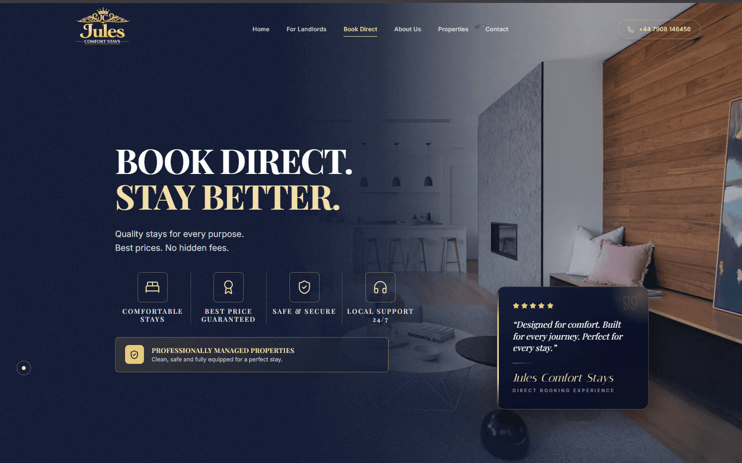Book direct. Stay better.