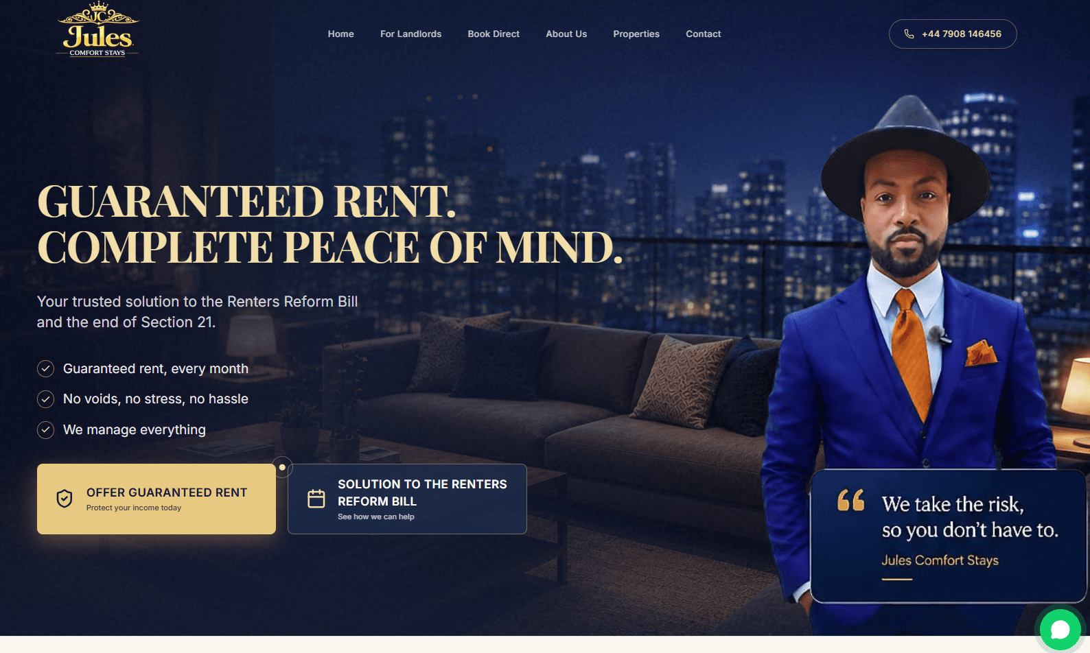 Guaranteed rent. Complete peace of mind.