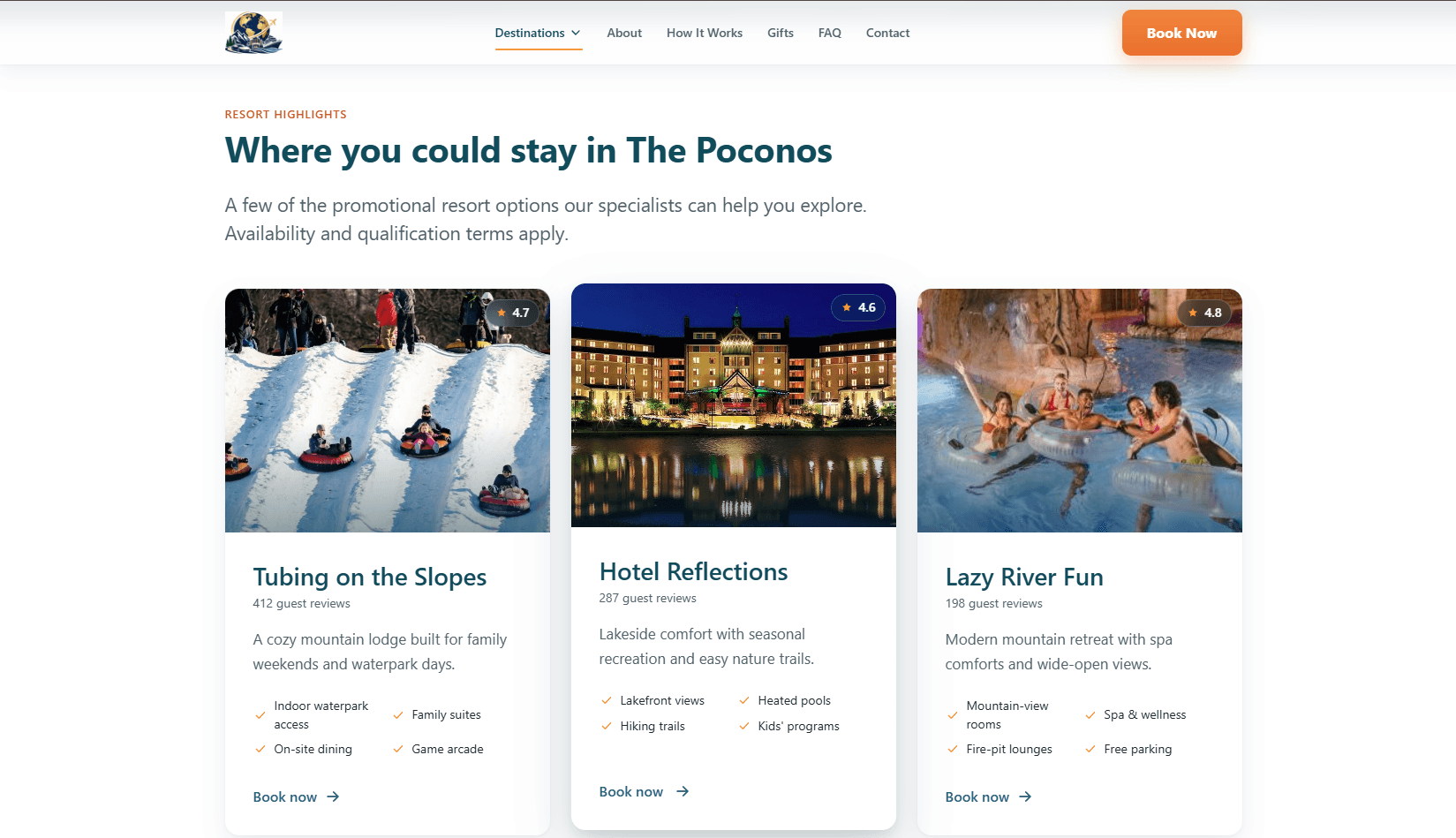 Where you could stay in The Poconos — resort highlights