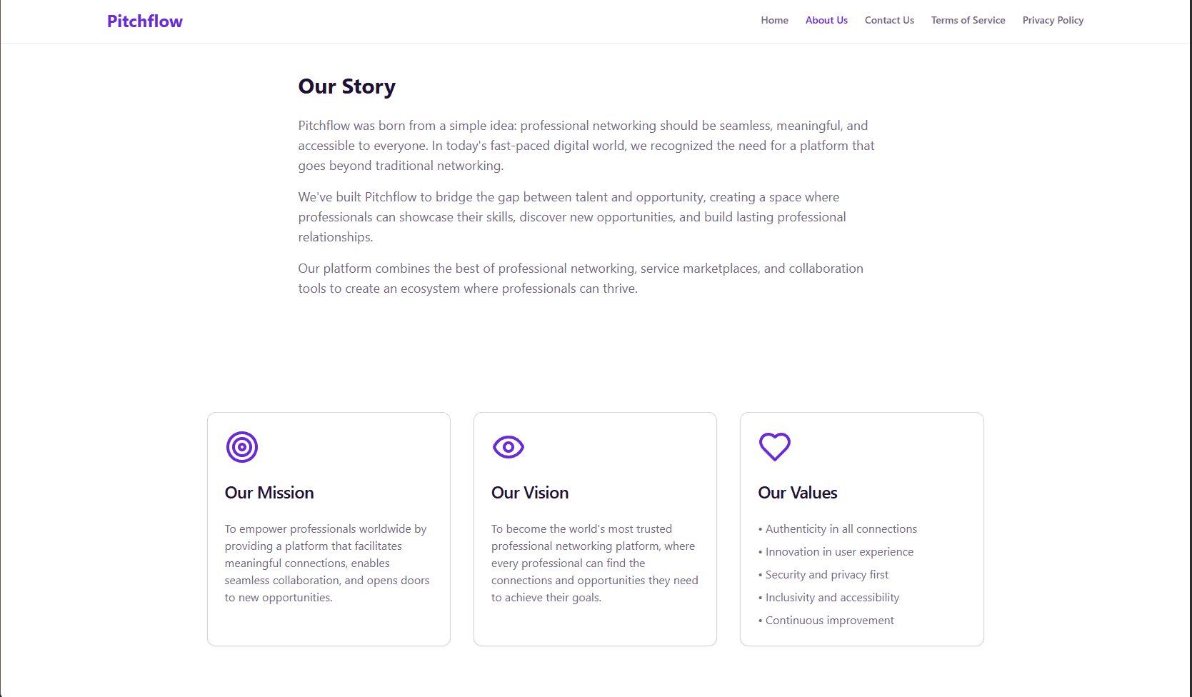 pitchflow.fr — about page